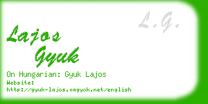 lajos gyuk business card